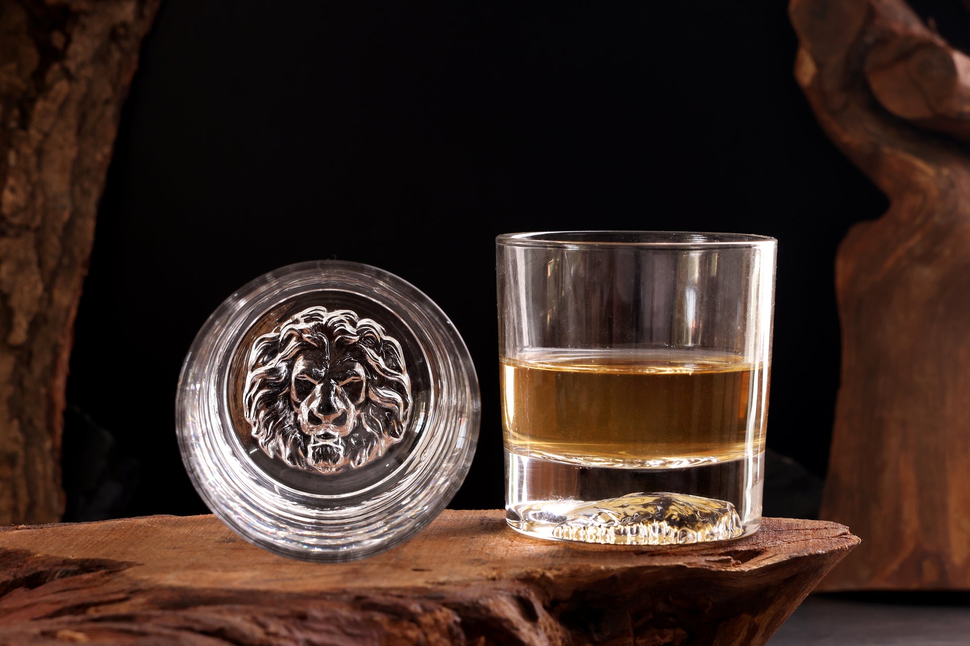 There's a Lion Inside - Double walled whiskey glass