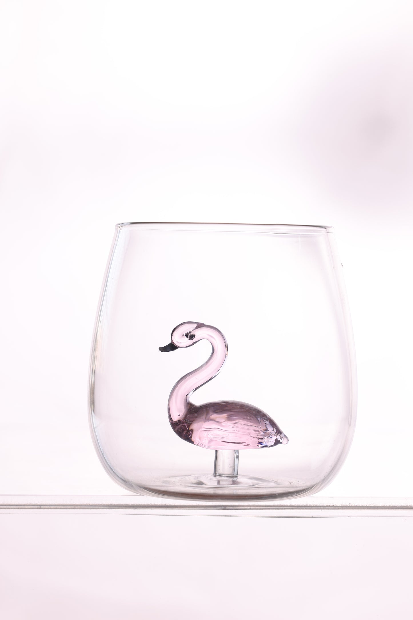 Flamingo glass