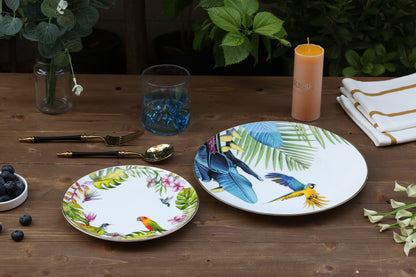 Bird Paradise Dinner and Dessert Plate set