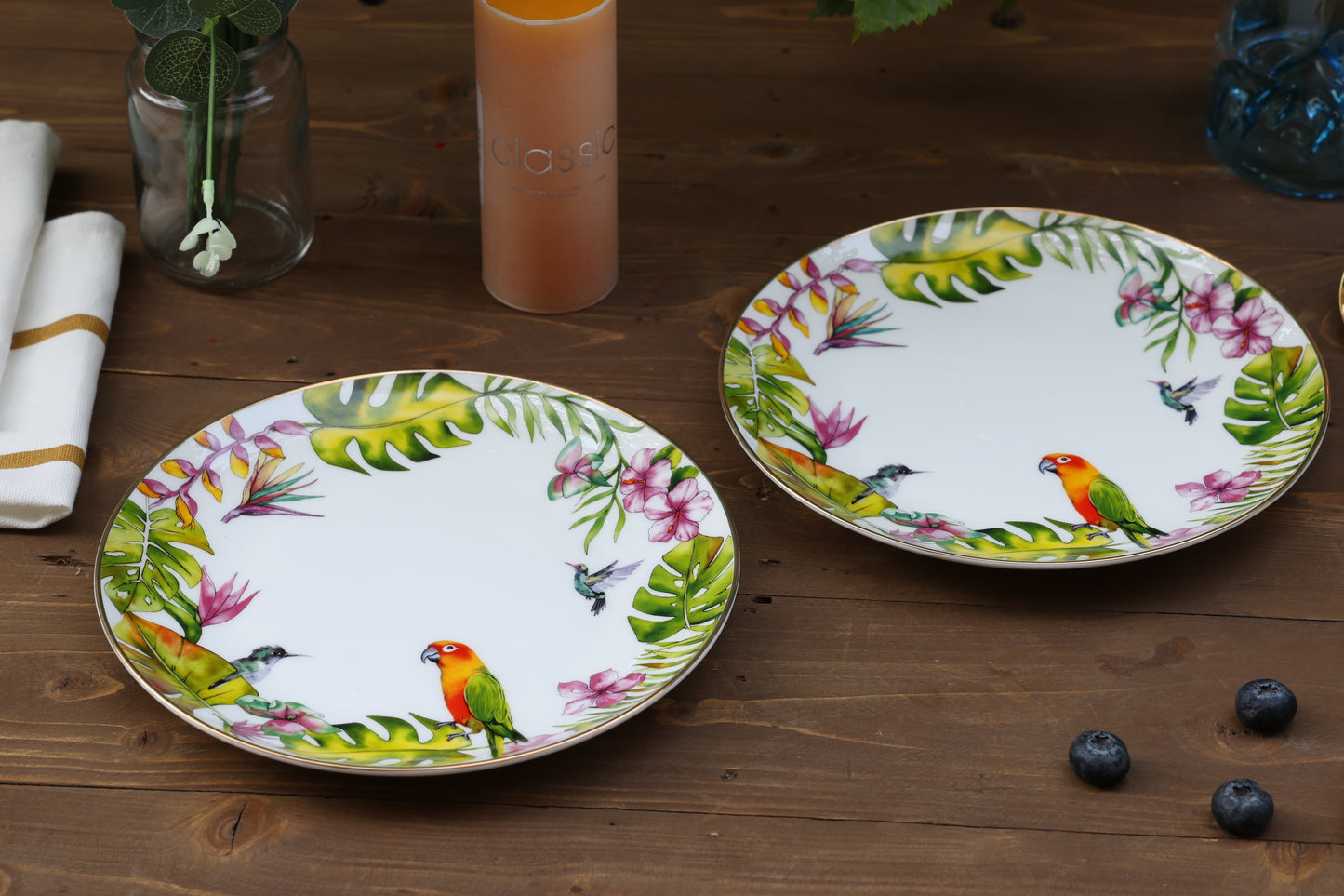 Bird Paradise Dessert Plate