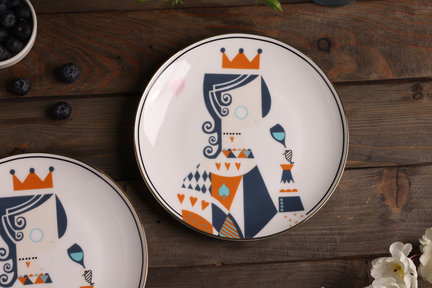 Solitaire : Queen Dessert Plate