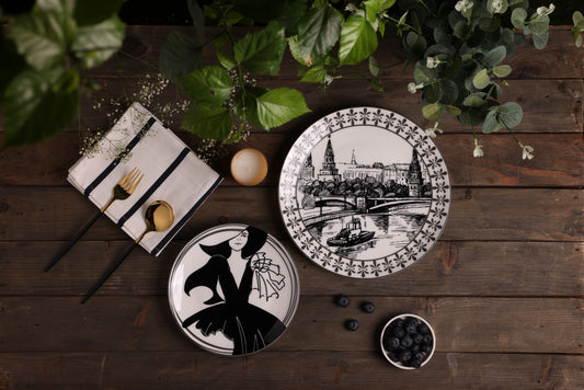 Heritage Moscow Dinner and dessert Plate Set