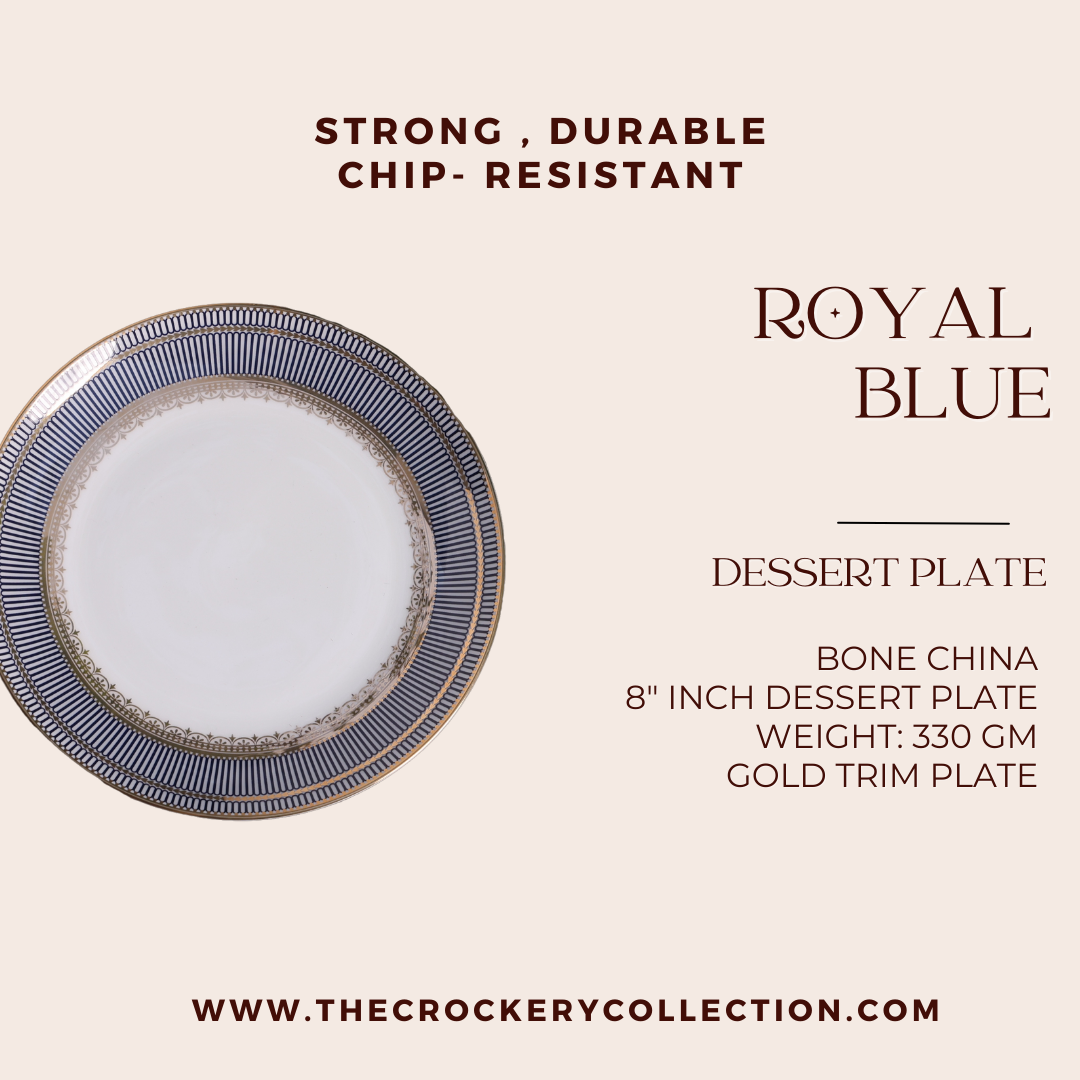 Royal Crest Dinner and Dessert Plate Set