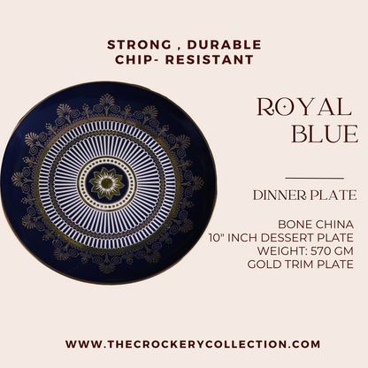 Royal Crest Dinner and Dessert Plate Set