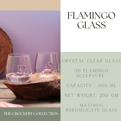 Flamingo glass