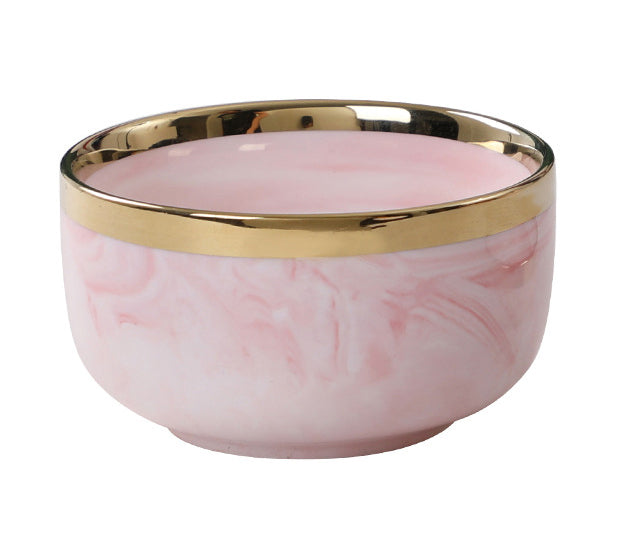 Pink marble dinnerset